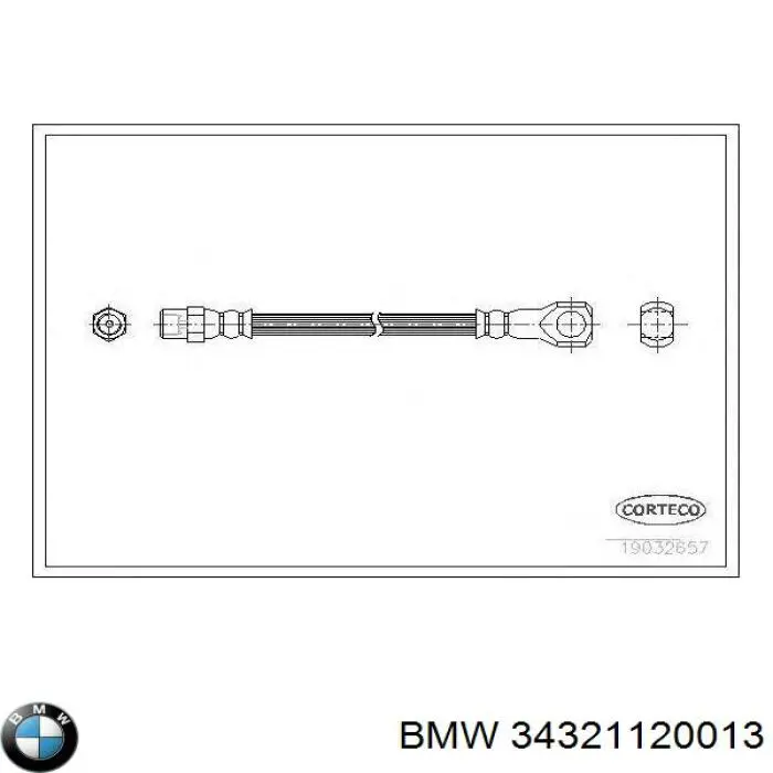 Тормозной шланг задний BMW 34321120013 цена, от 5.94 USD