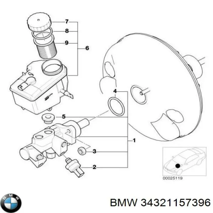  BMW 34321157396 цена, от 8.48 USD