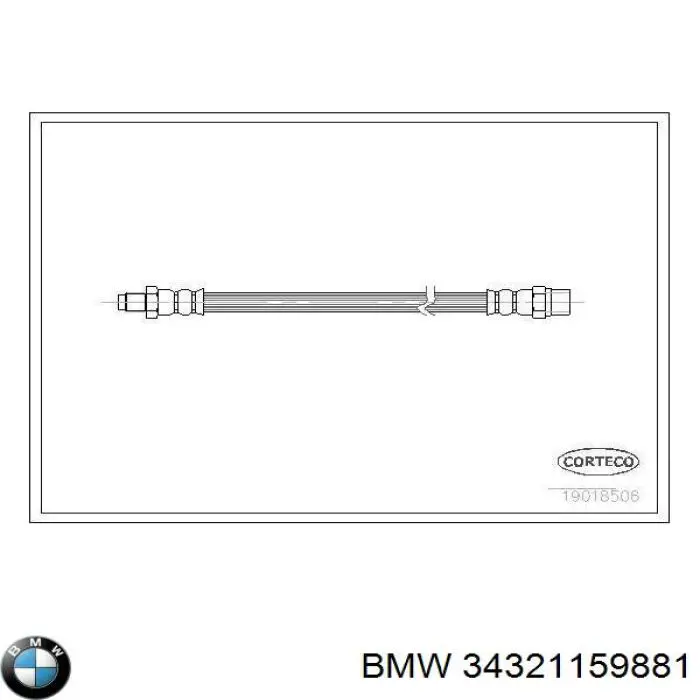 Тормозной шланг задний BMW 34321159881 цена, от 5.79 USD