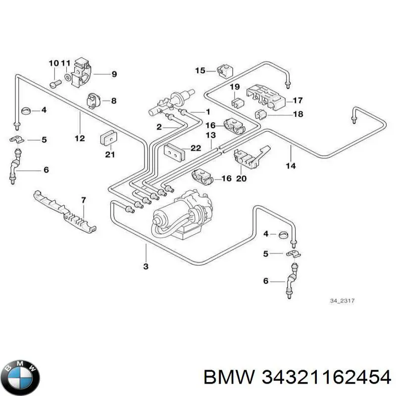 Купить 34321162454 BMW 