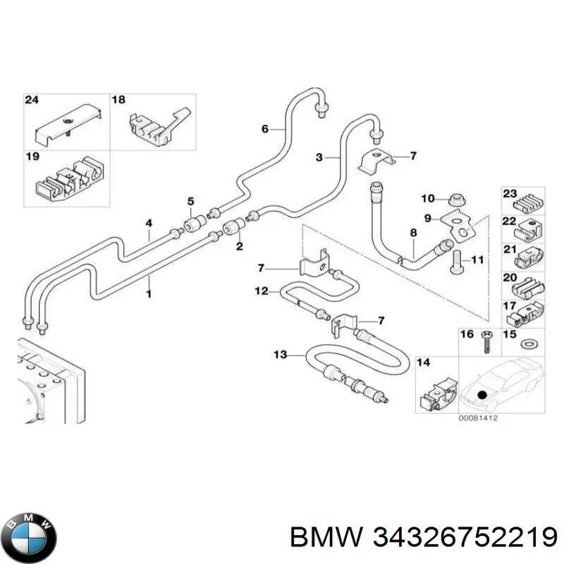  BMW 34326752219 цена, от 22.01 USD