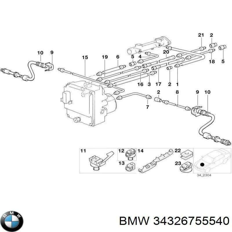 Купить 34326755540 BMW 