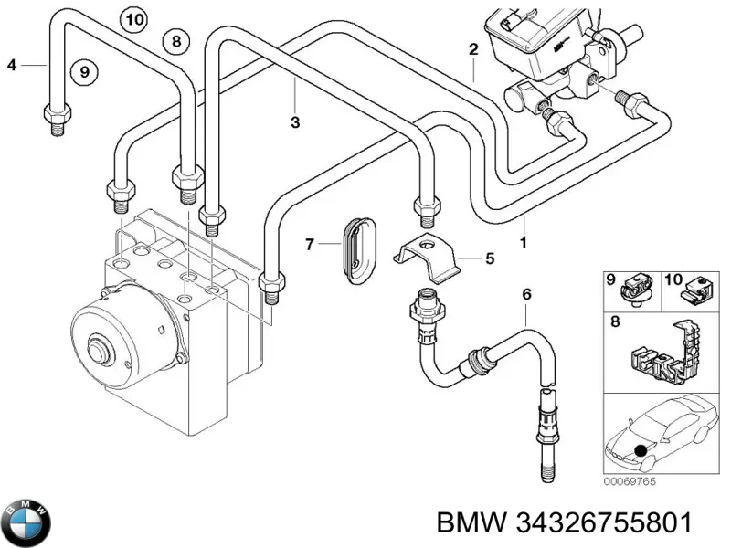 Купить 34326755801 BMW 
