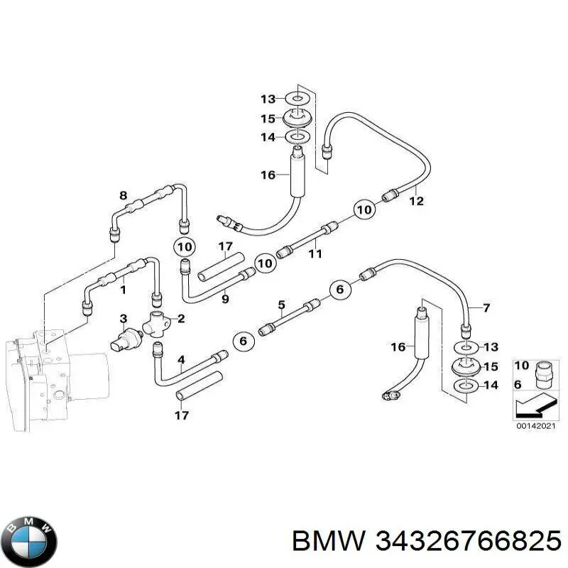 Купить 34326766825 BMW 