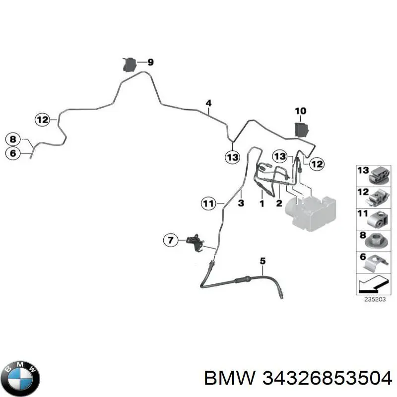  BMW 34326853504 цена, от 6.08 USD