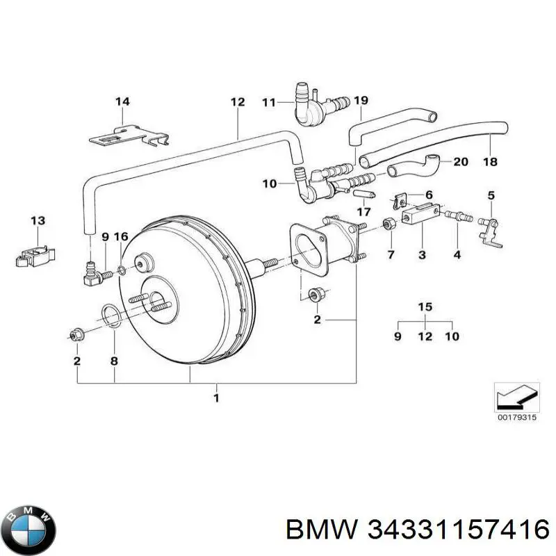 Вакуумник BMW 5 седан (E28) (1980 - 1990) цена, от 254.80 USD