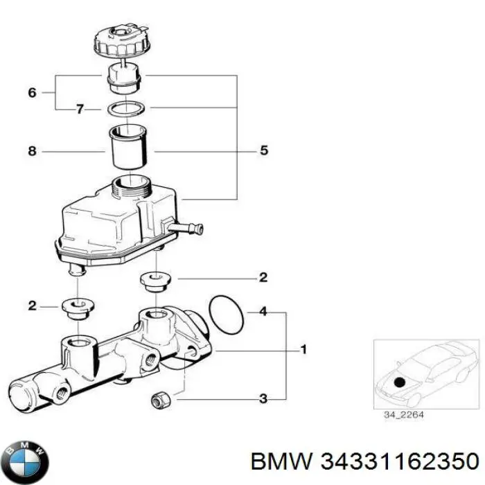  BMW 34331162350 цена, от 83.63 USD