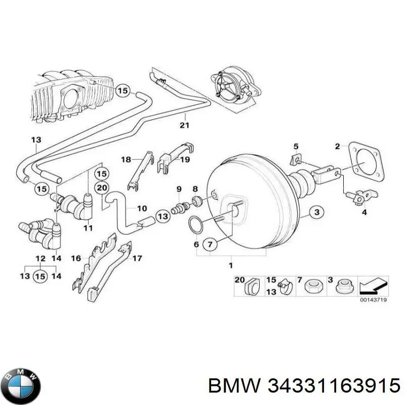 Клапан ограничения давления масла ГБЦ BMW 34331163915 цена, от 39.50 USD