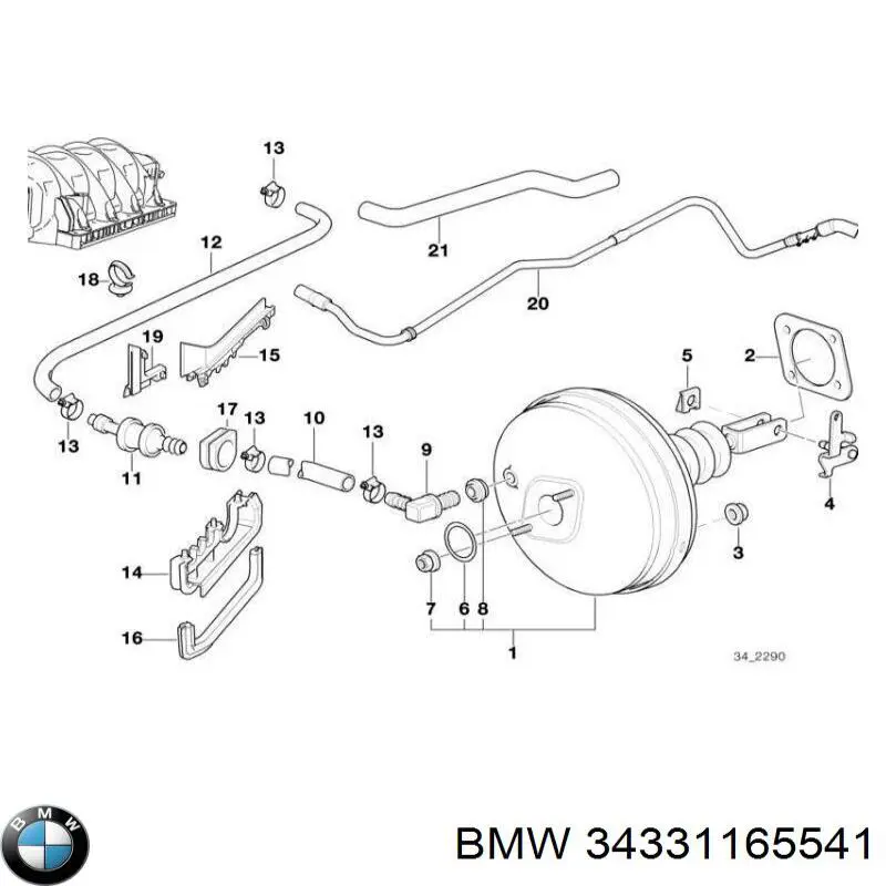 Вакуумник BMW 34331165541 цена, от 269.96 USD