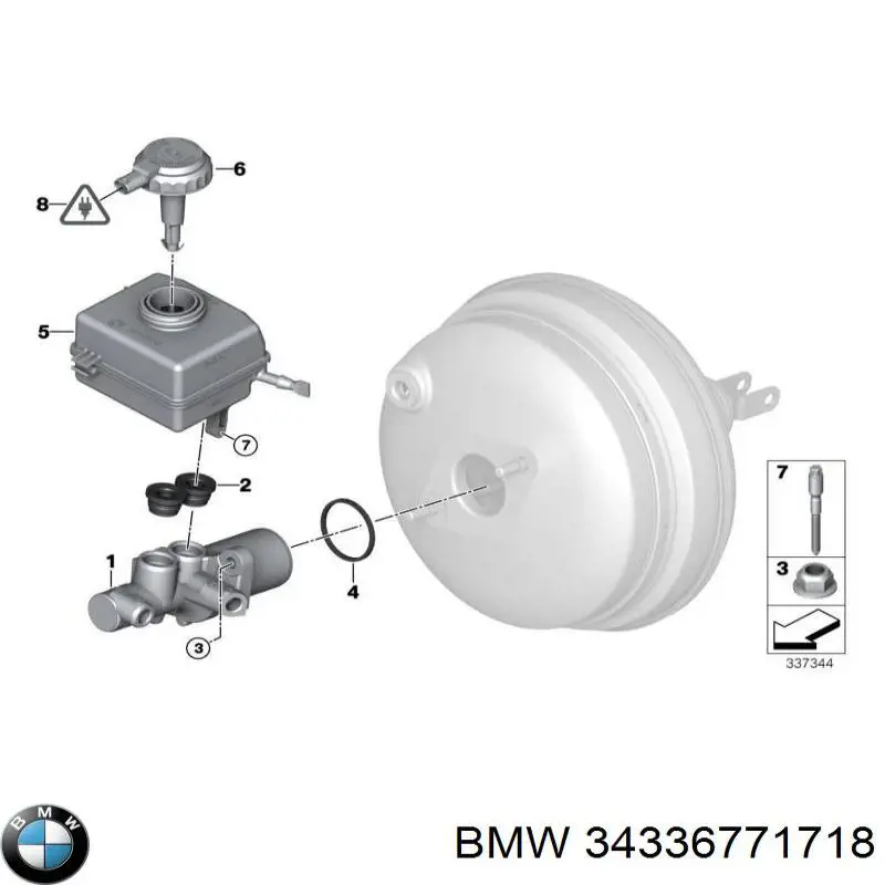 Купить 34336771718 BMW Бачок главного тормозного цилиндра (тормозной жидкости)