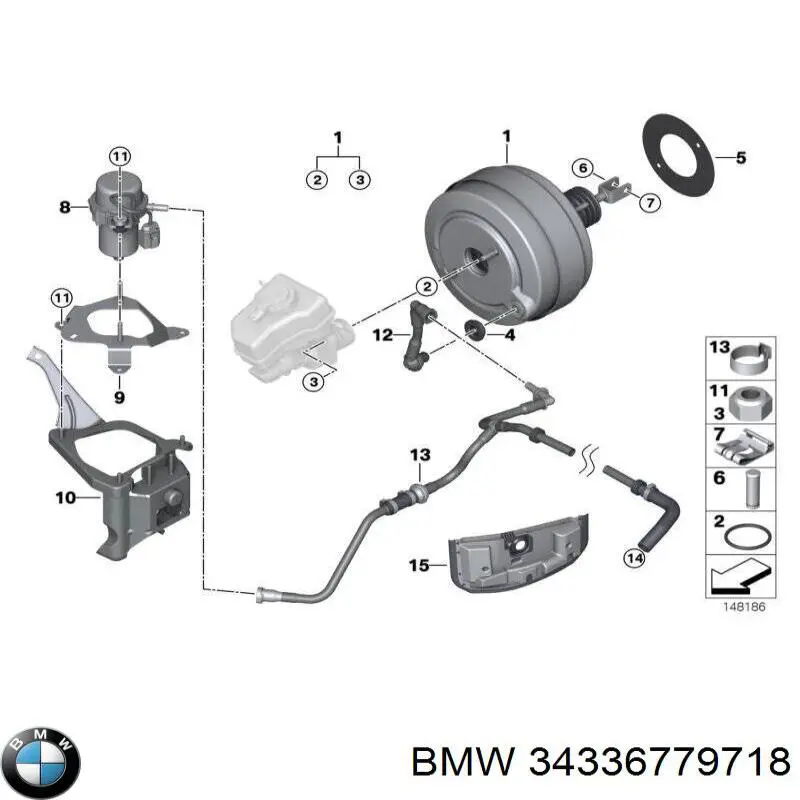 3784840034 ATE Reforçador dos freios a vácuo