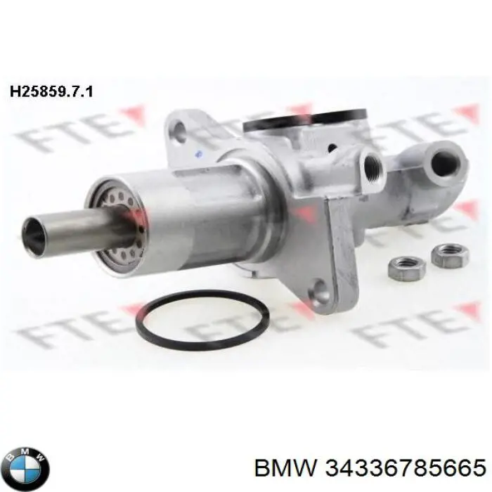 Цилиндр главный тормоза (гидротормозов) BMW 34336785665 цена, от 36.17 USD