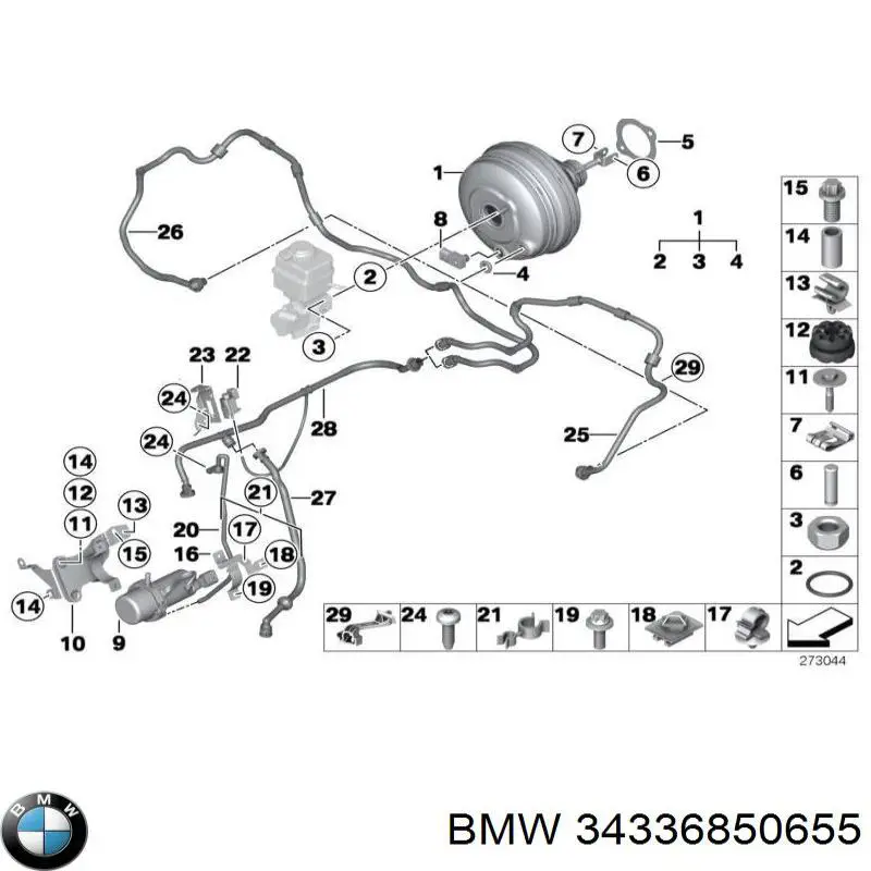  BMW 34336850655 цена, от 2.07 USD