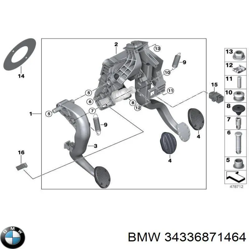 Вакуумник BMW 34336871464 цена, от 23.14 USD