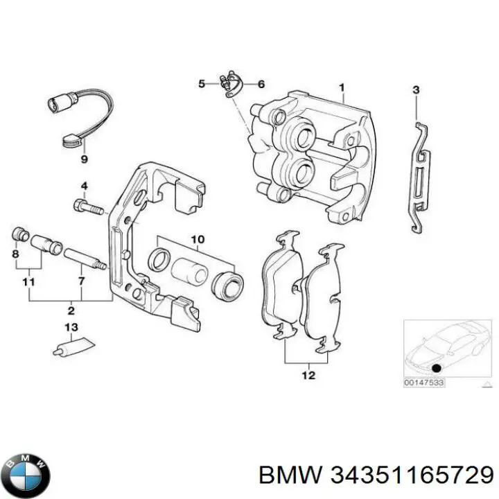 Купить 34351165729 BMW Сенсор износа