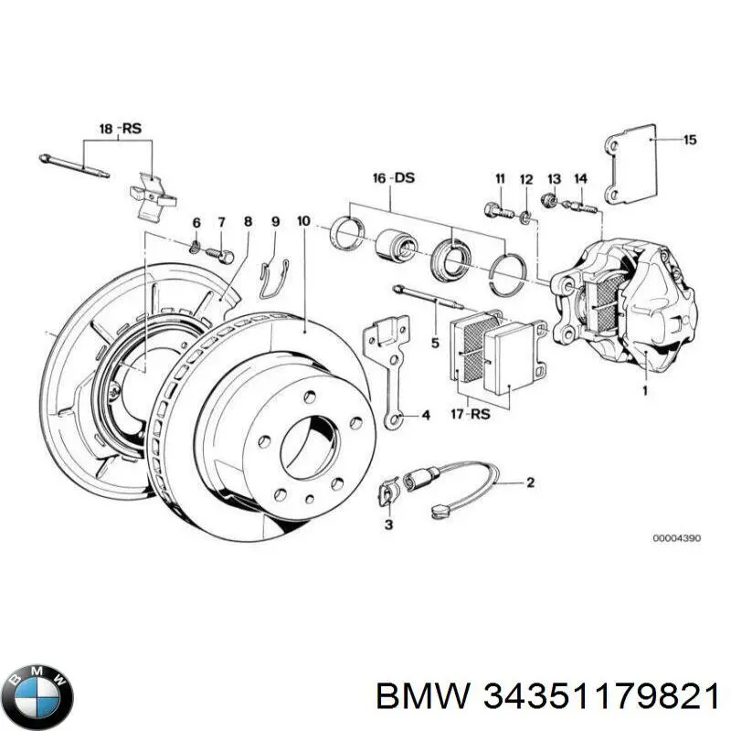 Купить 34351179821 BMW Сенсор износа