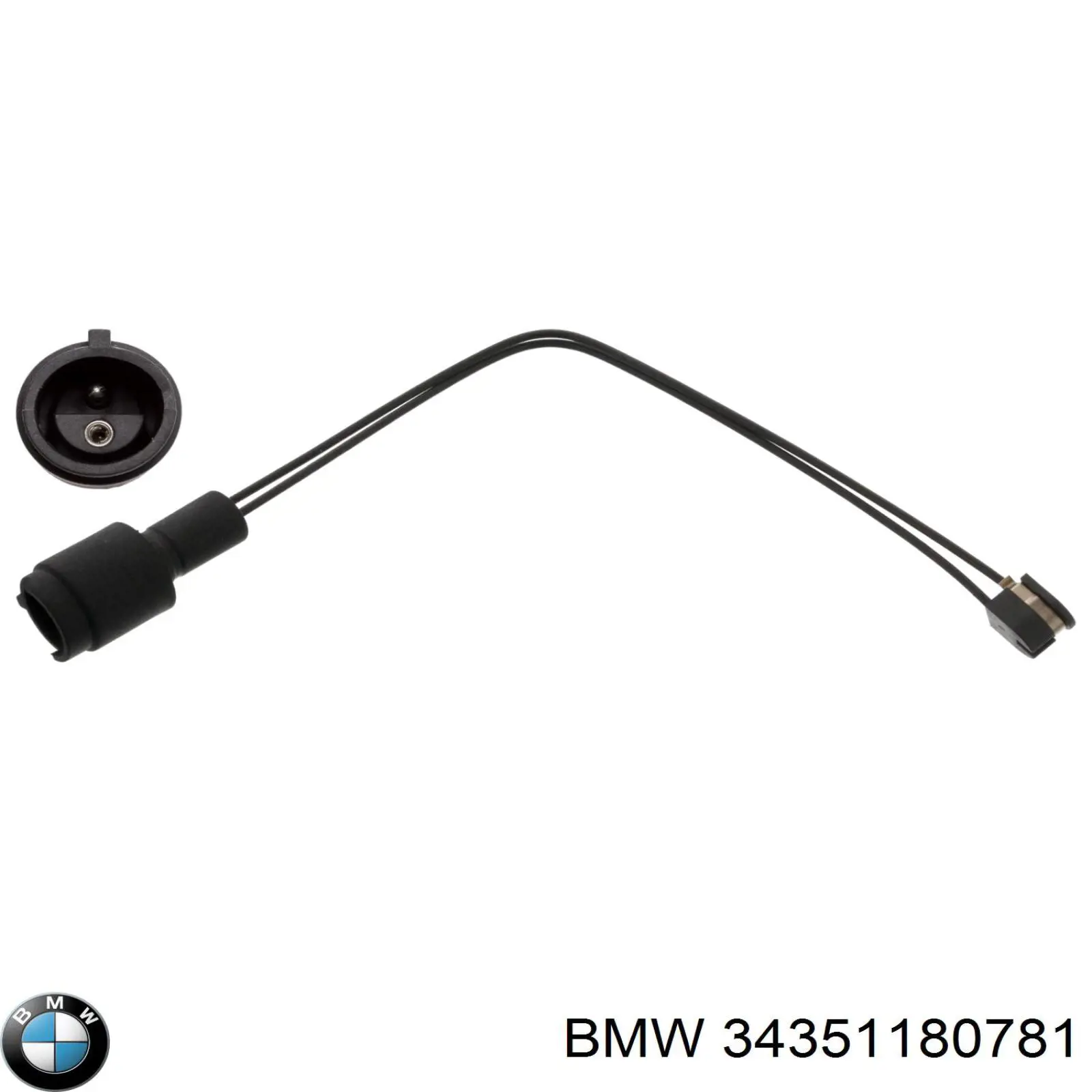 34351180781 BMW датчик износа тормозных колодок задний