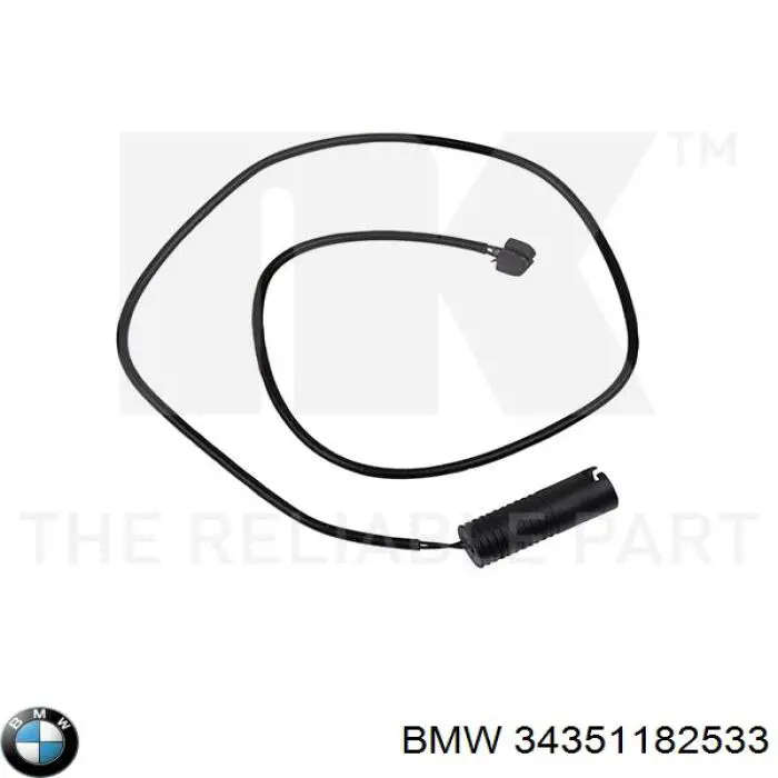 Датчик износа тормозных колодок, задний BMW 34351182533 цена, от 4.58 USD