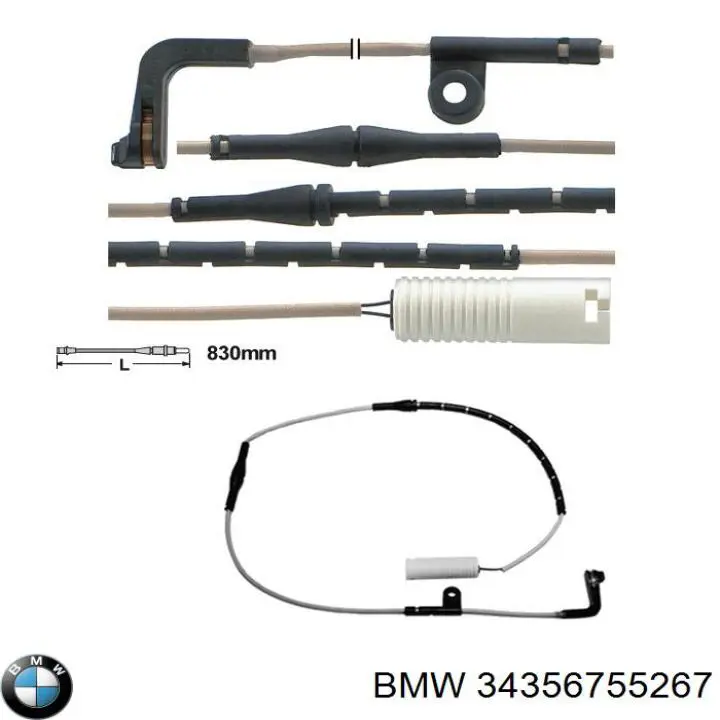 Датчик износа тормозных колодок задний 34356755267 BMW