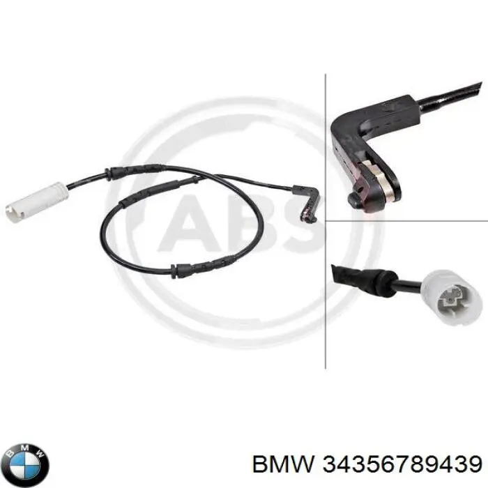 Contacto de aviso, desgaste de los frenos 34356789439 BMW