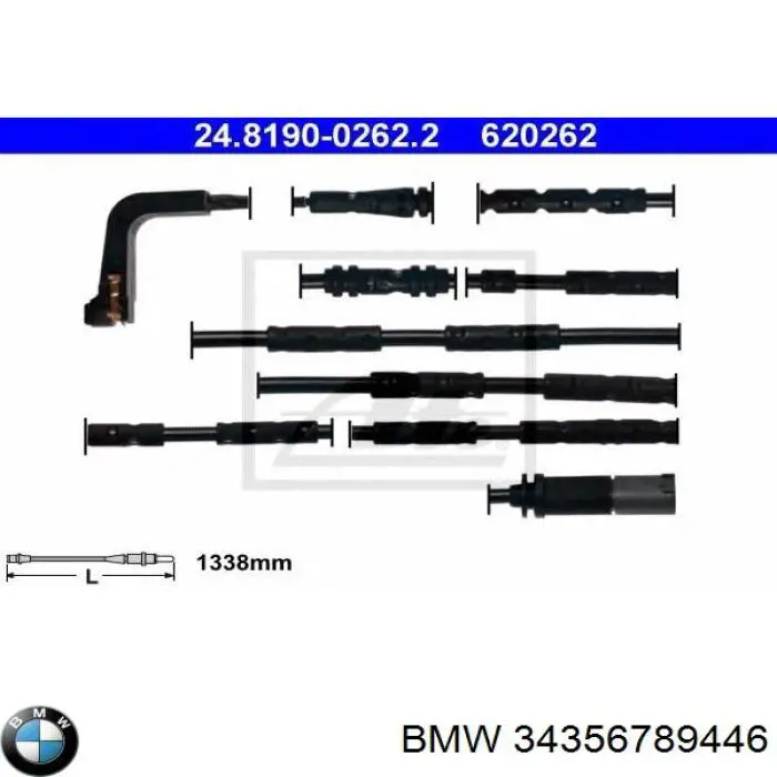 Сигнализатор износ тормозных колодок BMW 34356789446 цена, от 3.72 USD