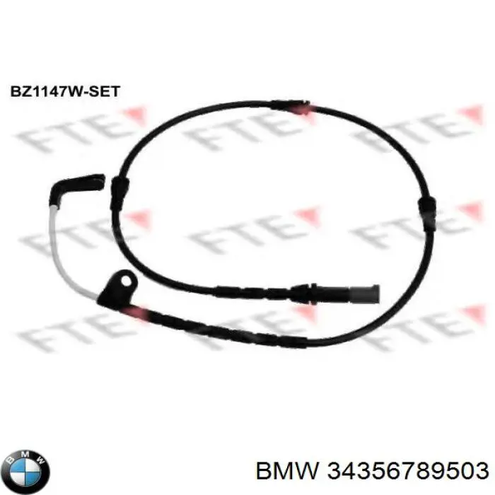 34356789503 BMW датчик износа тормозных колодок передний