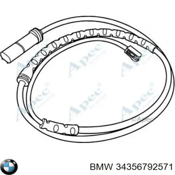 Датчик износа тормозных колодок задний 34356792571 BMW