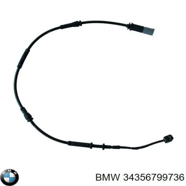 34356799736 BMW sensor traseiro de desgaste das sapatas do freio