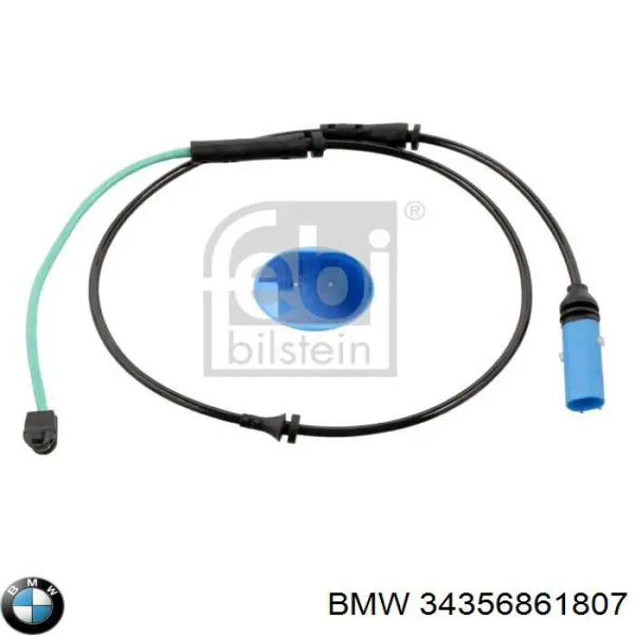 34356861807 BMW sensor dianteiro de desgaste das sapatas do freio