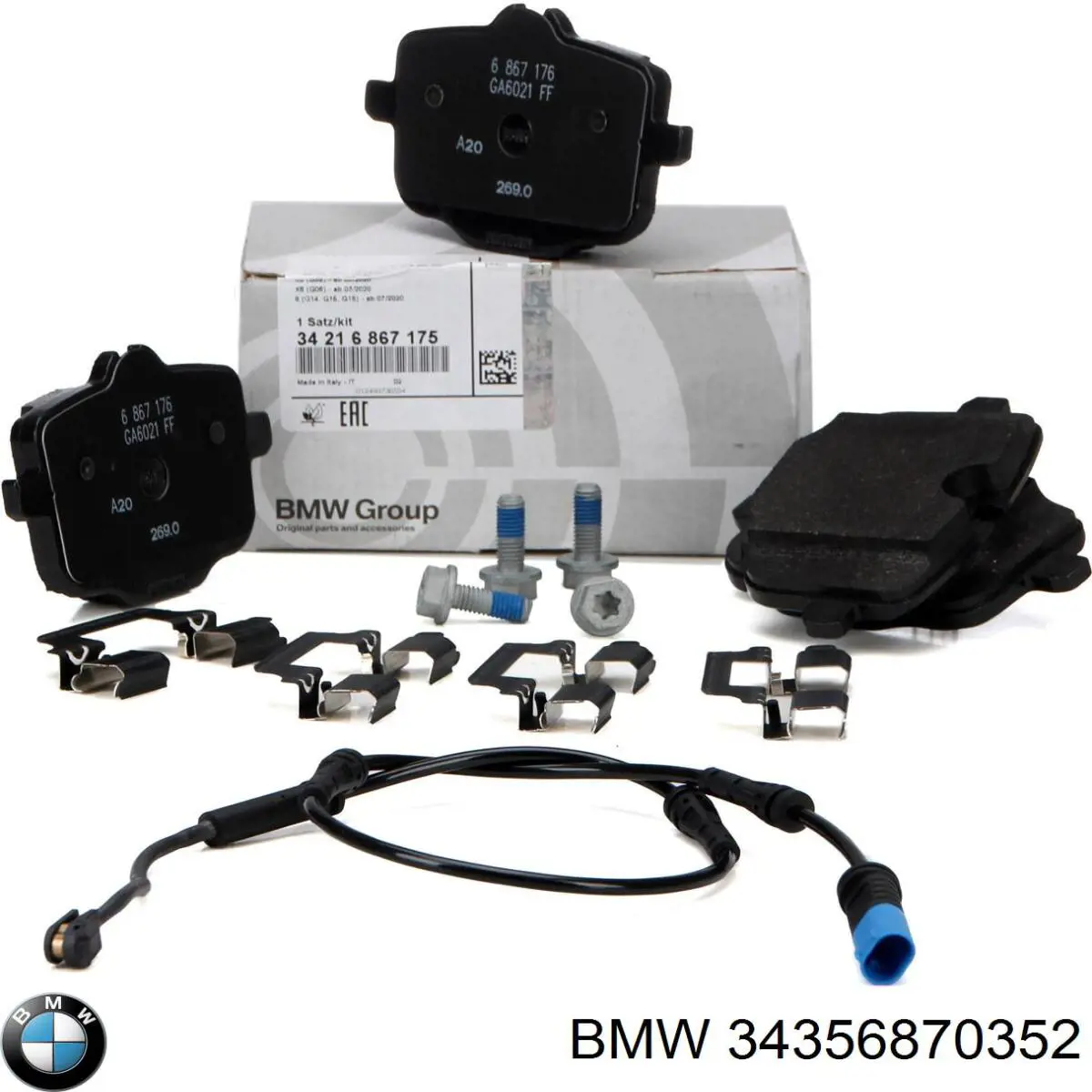 Датчик износа тормозных колодок, задний BMW 34356870352 цена, от 34.40 USD