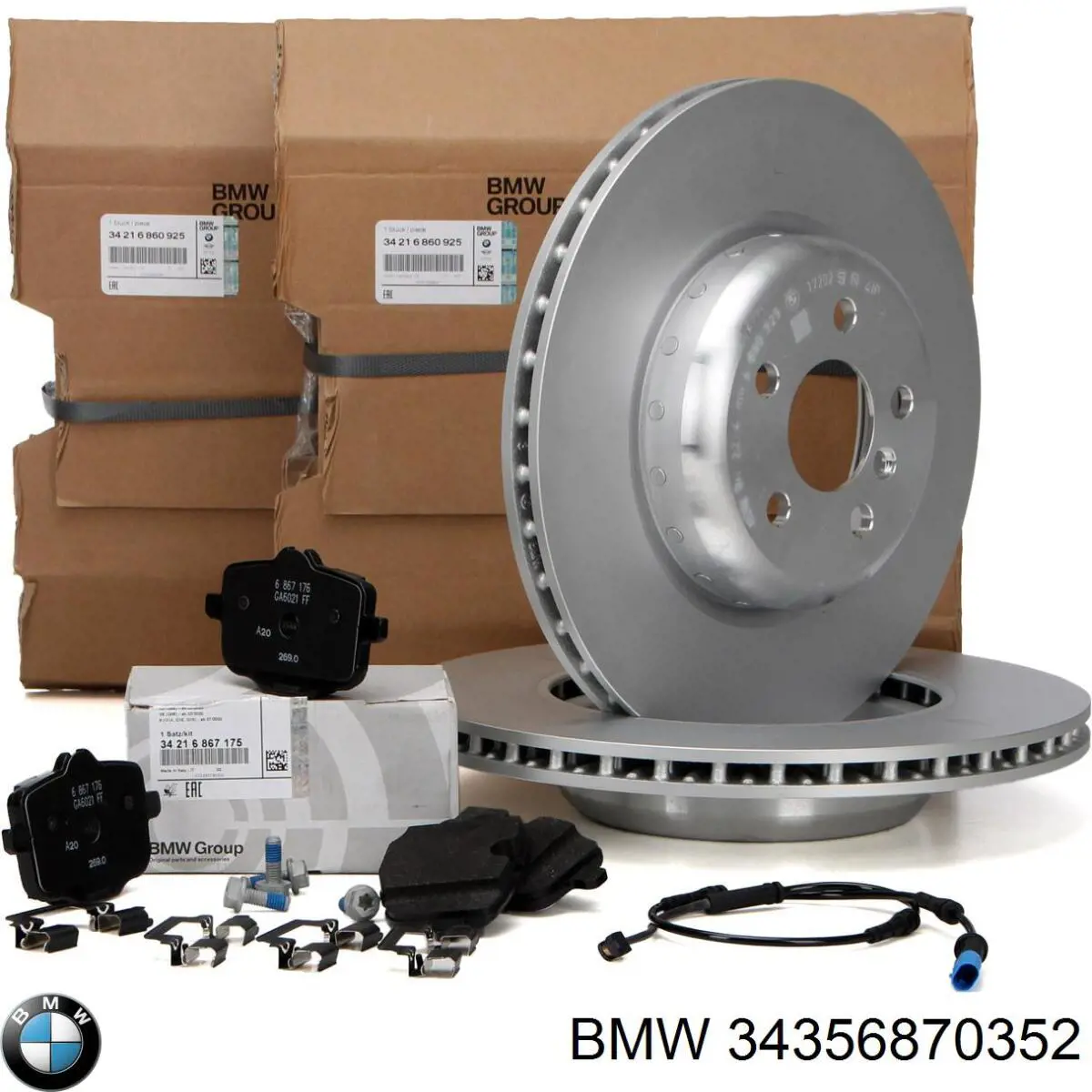 Купить 34356870352 BMW Датчик износа тормозных колодок задний