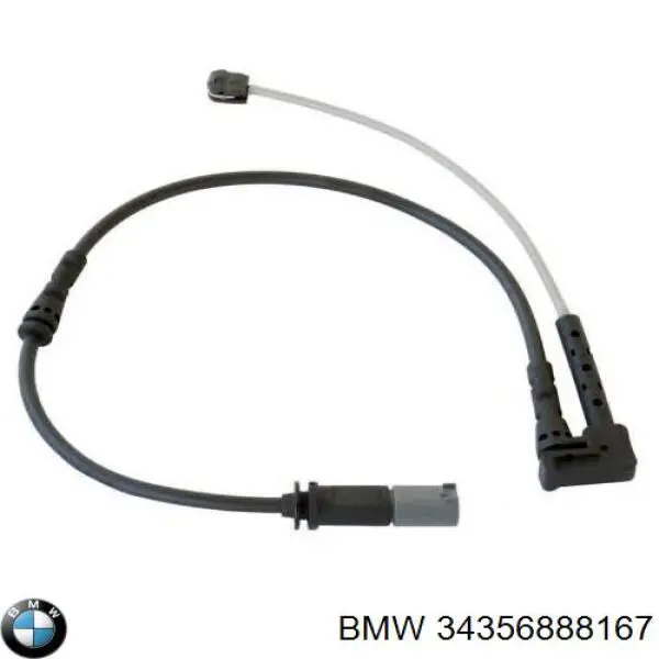 34356888167 BMW sensor dianteiro esquerdo de desgaste das sapatas do freio