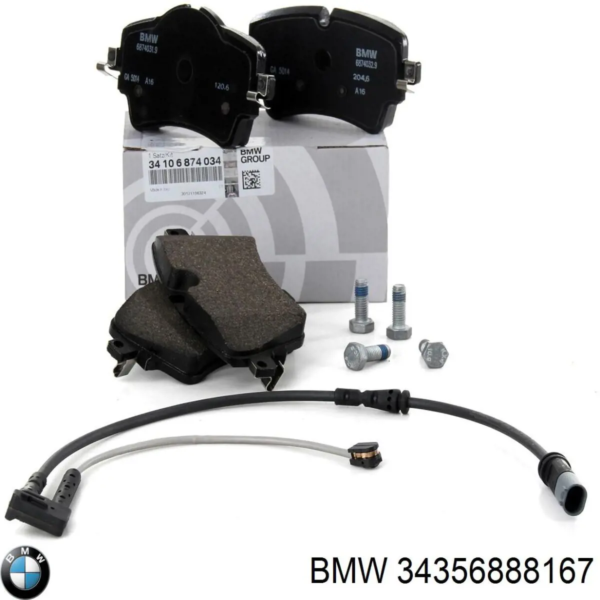 Датчик износа тормозных колодок, передний левый BMW 34356888167