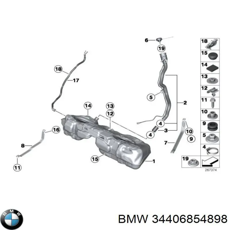 Купить 34406854898 BMW 
