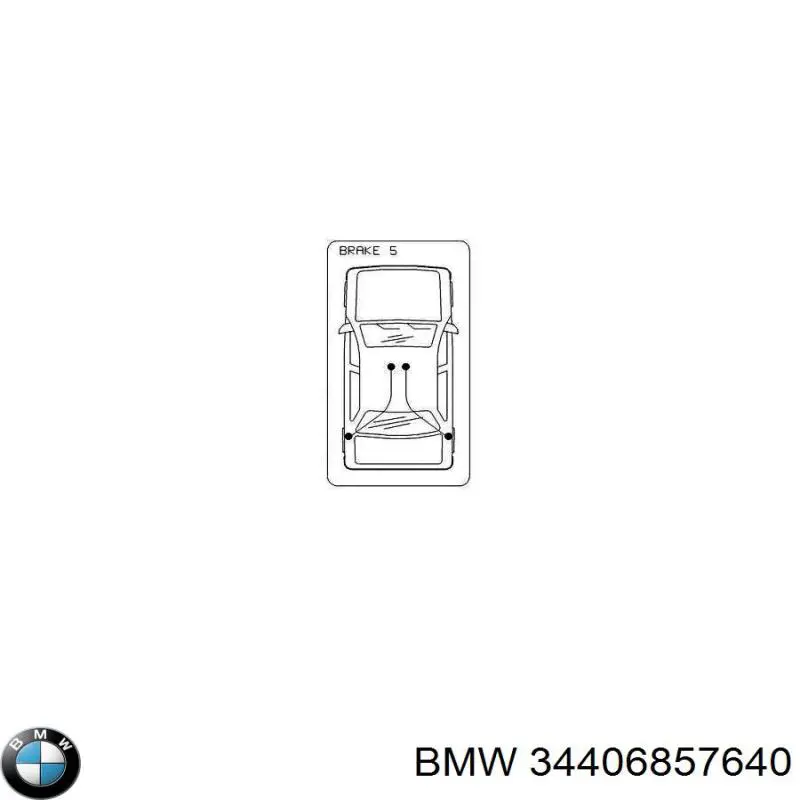 34406851832 BMW cabo traseiro direito/esquerdo do freio de estacionamento