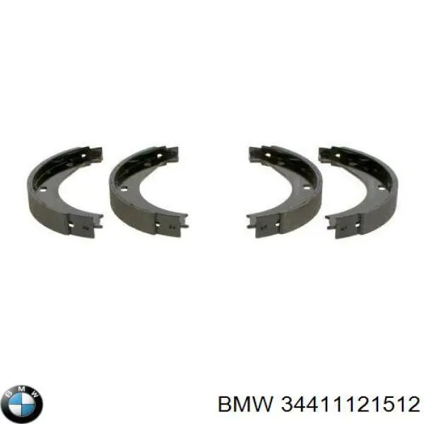 Купить 34411121512 BMW Колодки ручника/стояночного тормоза