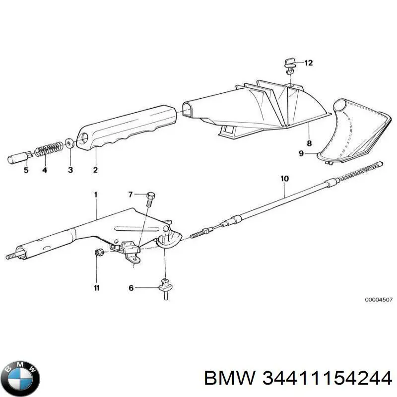 Купить 34411154244 BMW Тормоз стояночный