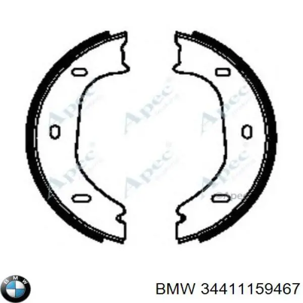 Тормоза рабочие задние ножные и тормозные барабаны BMW 34411159467 цена, от 21.79 USD