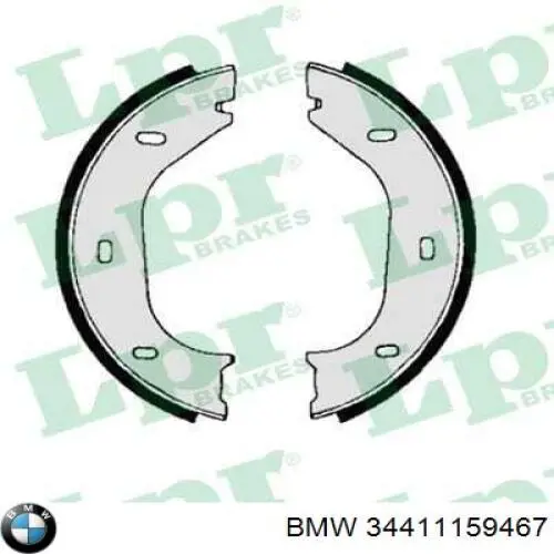 Купить 34411159467 BMW Задние барабанные тормозные колодки