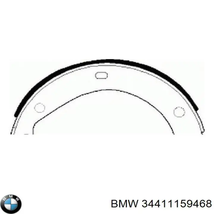 34411159468 BMW колодки ручника (стояночного тормоза)