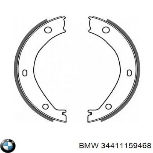 Тормозные колодки стояночного тормоза BMW 34411159468 цена, от 17.39 USD