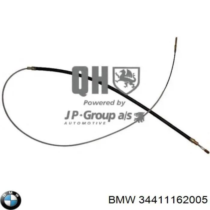 Cable de freno de mano trasero derecho/izquierdo 34411162005 BMW