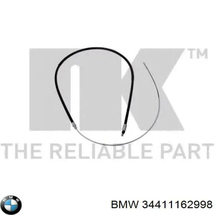 Купить 34411162998 BMW Трос стояночного тормоза задний левый