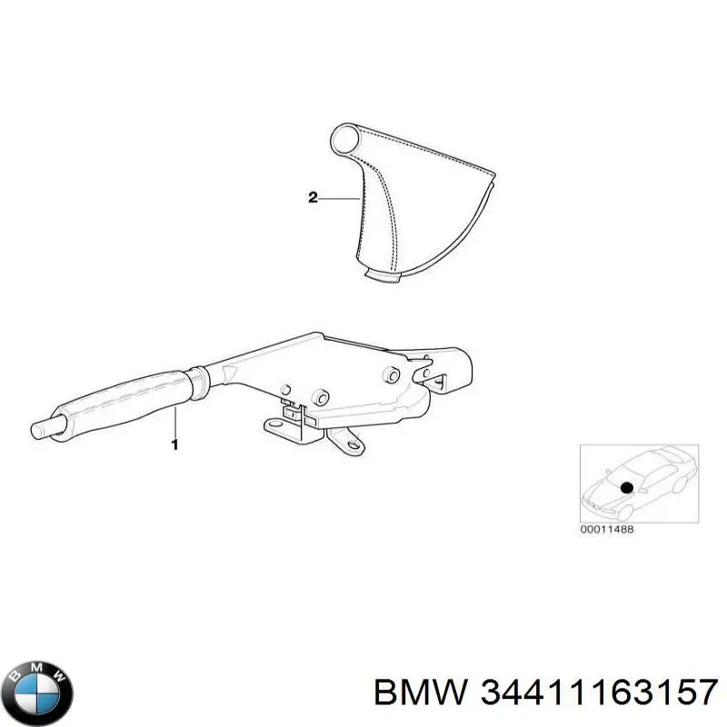 34411163157 BMW avalanca do freio de estacionamento