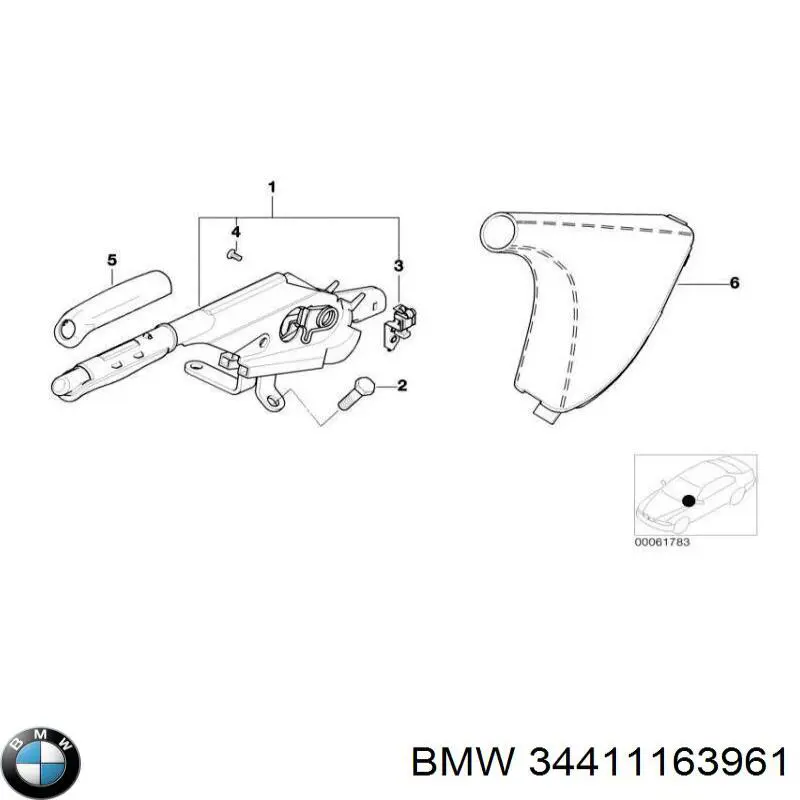 34411163961 BMW avalanca do freio de estacionamento