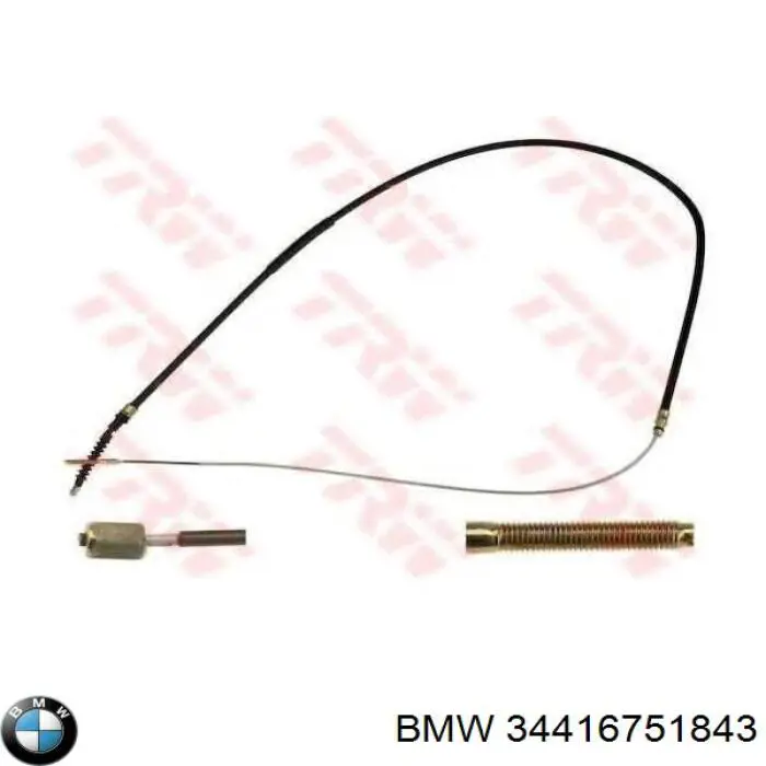 Задний трос ручника BMW 34416751843 цена, от 13.11 USD