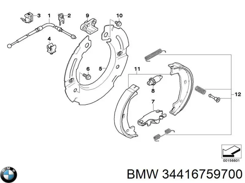 34416759700 BMW suporte inferior do radiador (painel de montagem de fixação das luzes)