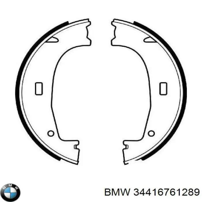 Купить 34416761289 BMW Колодки ручника/стояночного тормоза