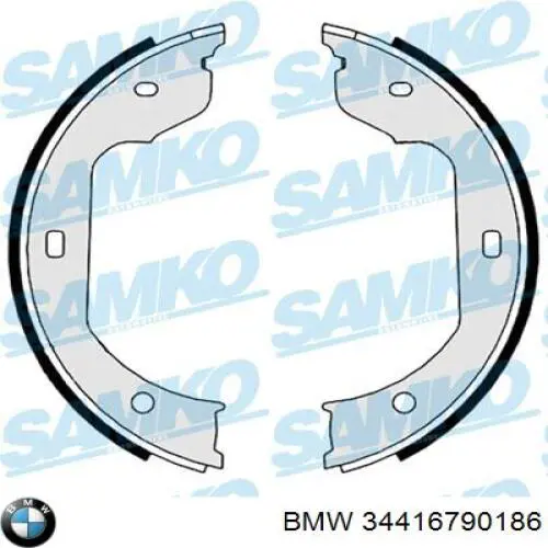 Тормозные колодки стояночного тормоза BMW 34416790186 цена, от 27.60 USD