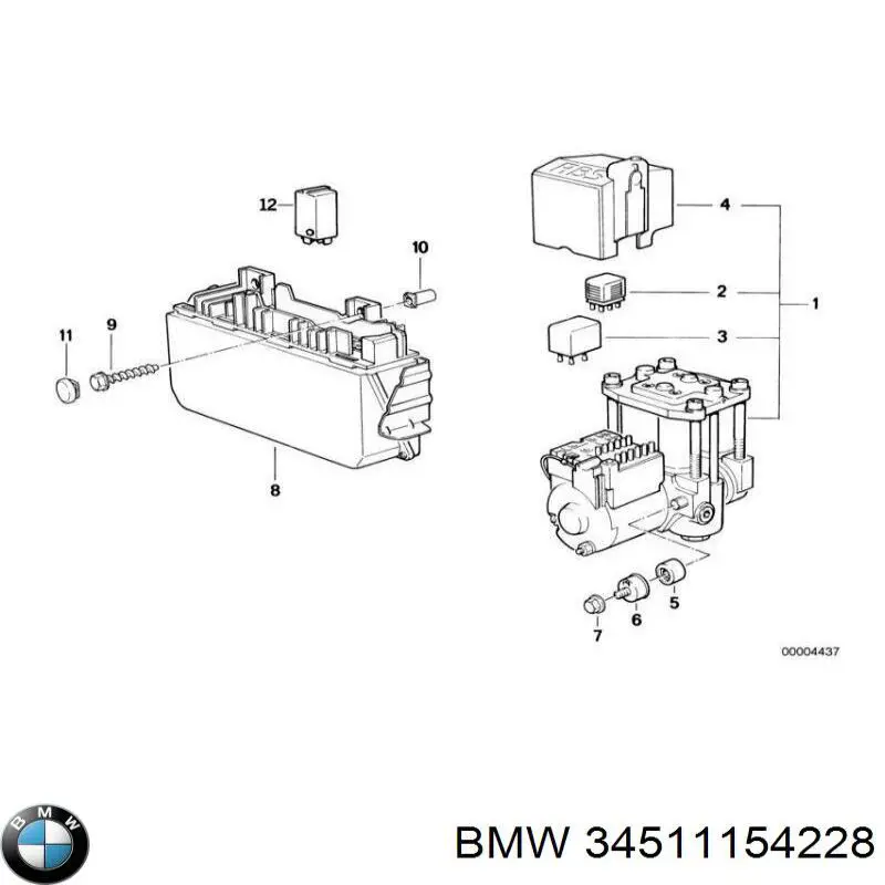 Реле многофункциональное 34511154228 BMW